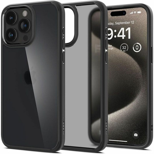 Coque, étui smartphone Spigen Sgp Spigen Ultra Hybrid Coque pour iPhone 15 Pro Max [Semi-Transparent] - Frost Noir