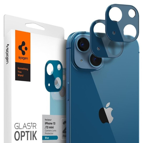Spigen - spigen optik.tr protecteur d appareil photo pack de 2 iphone 13 mini / 13 coque bleu Spigen - Spigen
