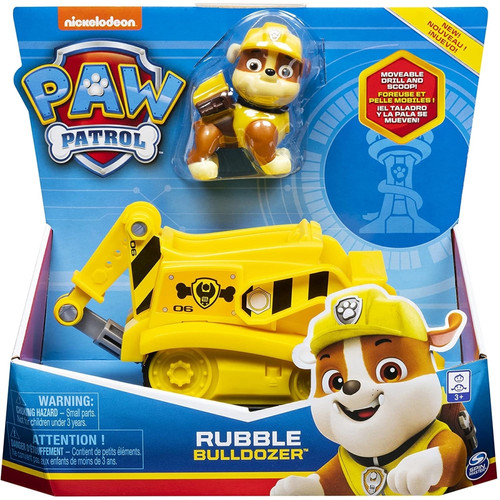 Spin Master - Véhicule Deluxe Pat'Patrouille (Paw Patrol) : Bulldozer sonore et Figurine Ruben Spin Master  - Films et séries Spin Master