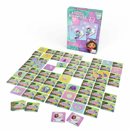 Spin Master - Jouet Educatif Spin Master Memory Cabbys Dollhouse 72 Pièces Spin Master  - Jeux de société Spin Master