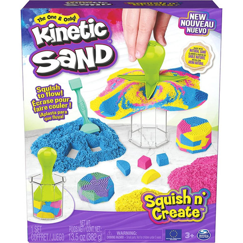 Spin Master - Kinetic Sand Set Squish N Create Spin Master  - Jeux artistiques Spin Master