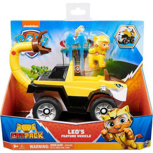 Animaux Spin Master Paw Patrol Voiture et figurine Cat Pack Deluxe Leo Cat