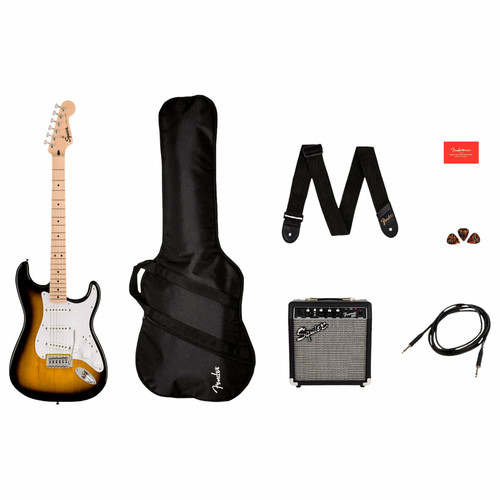 Squier by FENDER - Sonic Stratocaster Pack MN 2-Color Sunburst Squier by FENDER Squier by FENDER  - Packs guitares