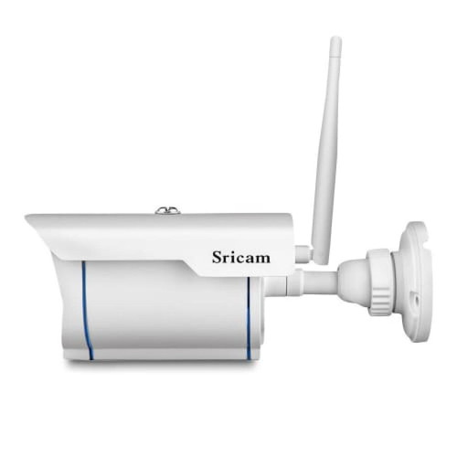 Caméra de surveillance connectée SP007-M Vidéo-Surveillance Extérieur Sans Fil Vision Nocturne Détection de Mouvement Blanc