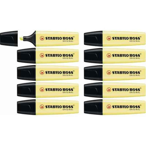 Stabilo - Marqueur fluorescent Stabilo Boss Original Jaune (10 Unités) (10 uds) Stabilo  - Stabilo