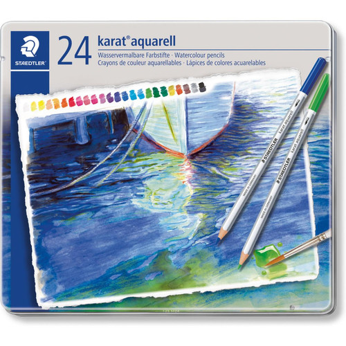 Staedtler - STAEDTLER Crayon aquarellable karat aquarelle, étui de 24 () Staedtler - Marchand Zoomici