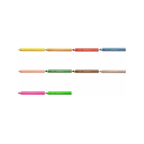 Outils et accessoires du peintre Staedtler STAEDTLER Crayon de couleur hexagonal Noris junior,vert fluo ()
