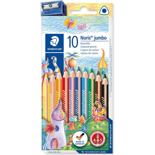 Staedtler - STAEDTLER Crayon de couleur Noris jumbo, étui de 10 () Staedtler  - Staedtler