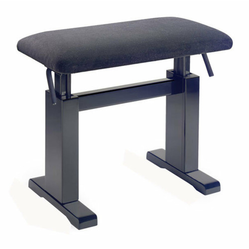 Stagg - PBH 780 BKM VBK - Banquette piano hydraulique noir mat Stagg Stagg  - Accessoires claviers