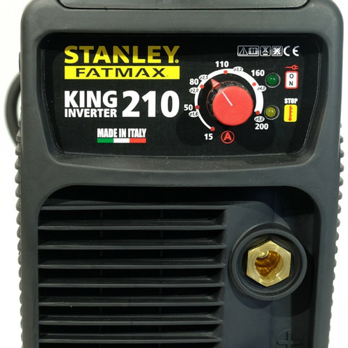 Stanley Poste à souder inverter STANLEY FATMAX KING 210 PRO 100% Duty cycle MMA TIG LIFT Electrodes Acier Inox Fonte Basiques 1.6 à 5 mm