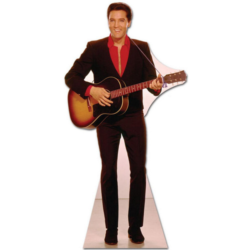 Star Cutouts - Figurine en carton  Elvis chemise rouge et guitare  180  cm Star Cutouts  - Star Cutouts