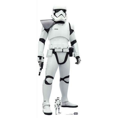 Star Cutouts - Figurine en carton  Star Wars First Order Stormtrooper (The Rise of Skywalker) - épaule d'  182  cm - Statues Blanc