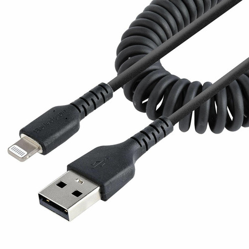Startech - Câble USB vers Lightning Startech RUSB2ALT1MBC Noir 1 m Startech  - Câble Lightning Startech