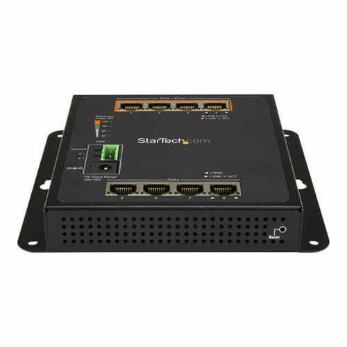 Startech STARTECH Switch Gigabit Ethernet géré à 8 ports RJ45 (4 PoE+) - Commutateur réseau industriel à fixation murale - Switch réseau