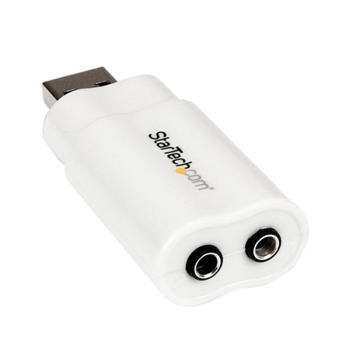 Carte Audio Startech Carte Son Externe USB Startech ICUSBAUDIO Blanc