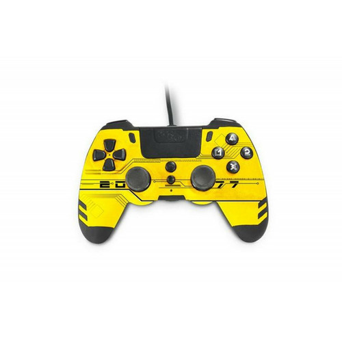 Manette PS4 Steelplay Manette avec fil SteelPlay MetalTech pour PS4 Jaune
