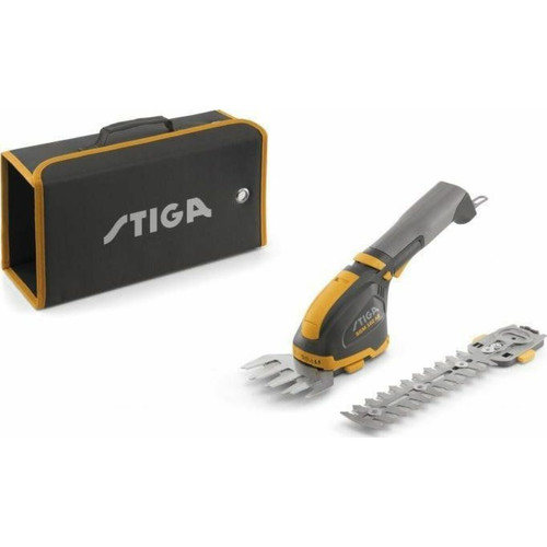 Cisailles à tôle Stiga STIGA SGM 102 AE sans Fil Cisaille à Gazon, Sculpte-haie avec Batterie, avec Accessoires 10.8 V
