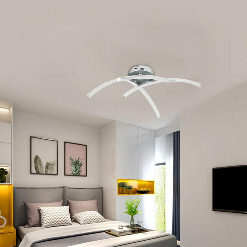 Stoex Moderne Plafonnier LED Lampe de Lustre Moderne Courbé avec 3 Agité Lumière Pour