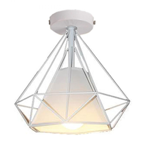 Stoex - Rétro Plafonnnier Industrielle Cage Diamant 25cm, Lampe de Plafond LED E27 Éclai Stoex - luminaire industriel Luminaires
