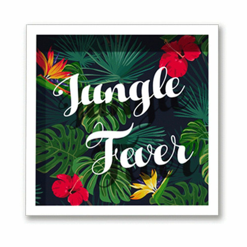 Sudtrading - Cadre imprimé fleurs Double - 30 x 30 cm - Jungle fever - Sudtrading