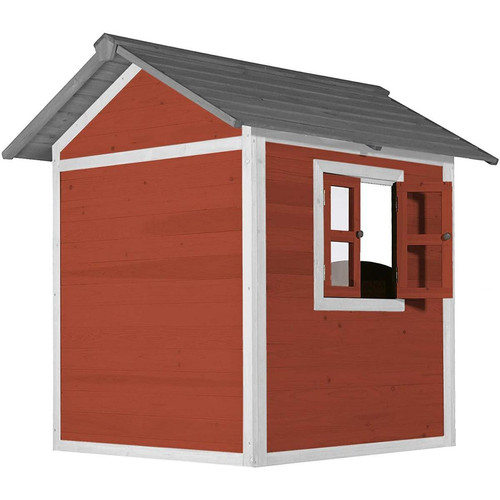 Sunny - AXI Cabane Lodge en bois Rouge scandinave - Maisonnettes en Plastique Maisonnettes, tentes
