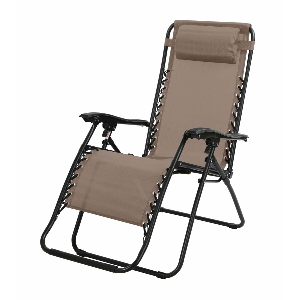 sunnydays le playa chaise longue fauteuil relax taupe pliable reglable l176x64 x h108/46cm+sunnydays  taupe