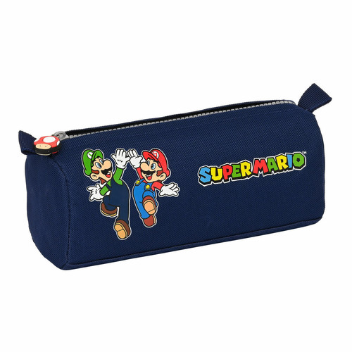 Super Mario - Trousse d'écolier Super Mario Blue marine 21 x 8 x 7 cm Super Mario  - Super Mario