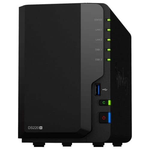 Synology - DS220+ NAS 20To (2x10To) USB 3.0 Serial ATA Noir Synology  - Synology