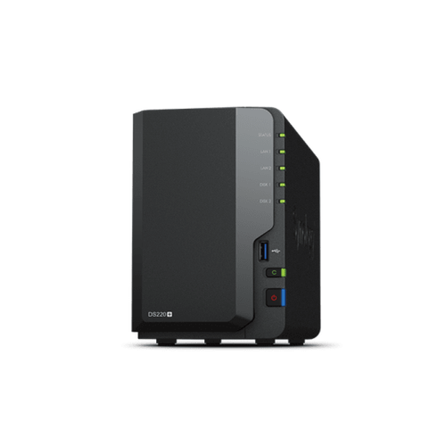 Synology - DS220+ NAS 4To (2x2To) Red 2 Baies USB 3.0 Serial ATA 600 5900tr/min Noir Synology  - Synology