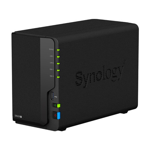 Synology DS220+ NAS 8To USB 3.2 Serial ATA 2 Baies Noir