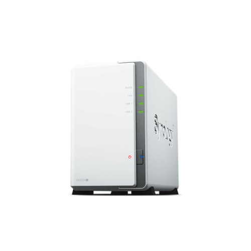 Synology - DS220J NAS 2 Baies 16To USB 3.2 Gen 1 1.4GHz Serial ATA Blanc Synology  - Synology