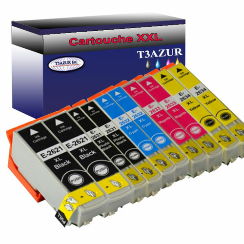 T3Azur - 10x Epson T26XL -Compatible T3Azur  - Accessoires et consommables
