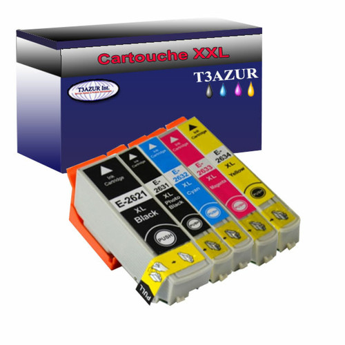 T3Azur - 5x Epson T26XL -Compatible T3Azur  - Cartouche, Toner et Papier
