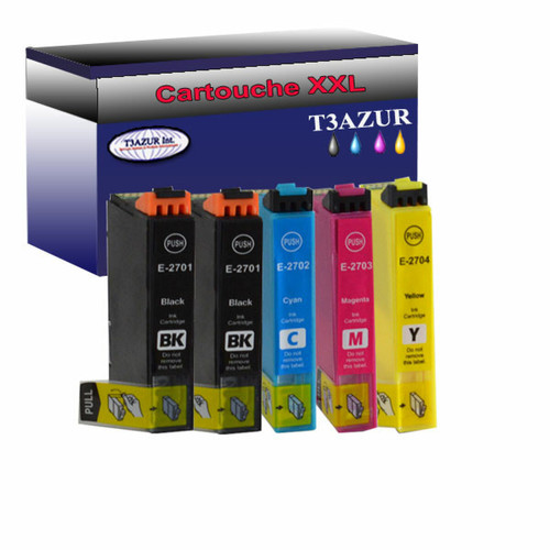 T3Azur - 5x Epson T27XL -Compatible T3Azur  - Cartouche, Toner et Papier