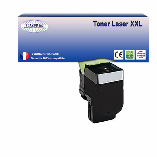 T3Azur - 70C2HK0 - Toner compatible avec Lexmark CS410dn, CS410dtn, CS410n Noir - 4 000 pages T3Azur - Cartouche, Toner et Papier