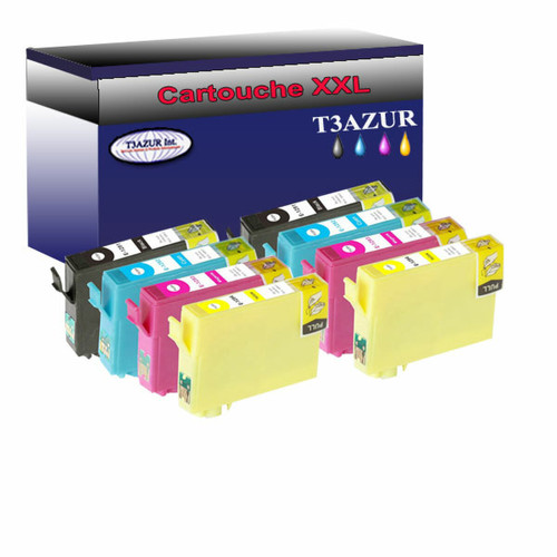 T3Azur - 8x Epson T129-Compatible T3Azur  - Cartouche, Toner et Papier