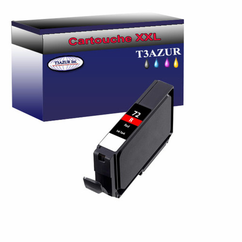 T3Azur - Cartouche compatible Canon PGI72 (6410B001) Rouge - T3AZUR T3Azur  - Cartouche, Toner et Papier