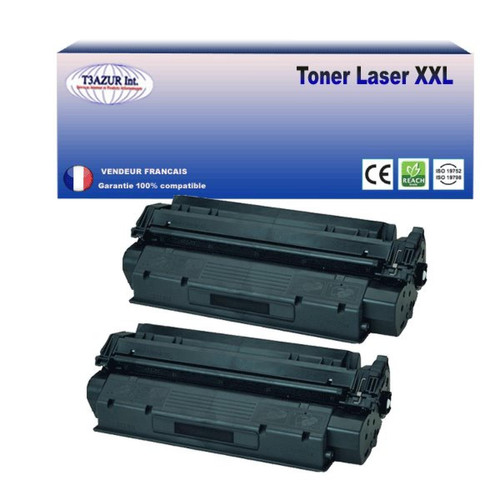 T3Azur - 2 Toners compatibles avec HP LaserJet 3320-MFP, 3320N-MFP, 3330-MFP, 3380 T3Azur  - Cartouche, Toner et Papier