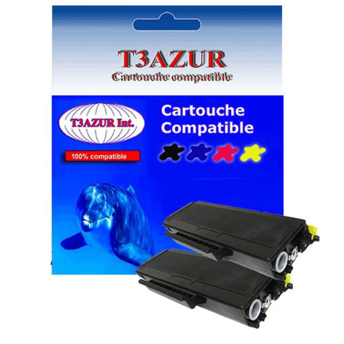 T3Azur - 2 Toners Laser compatibles pour Brother HL5370, HL5370DW, TN3170, TN3280 - 8 000 pages - T3AZUR T3Azur - Marchand T3azur
