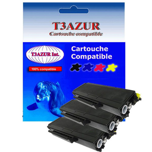 T3Azur - 3 Toners Laser compatibles pour Brother MFC8860DN, MFC8870DW, TN3170, TN3280 - 8 000 pages - T3AZUR T3Azur  - Cartouche, Toner et Papier
