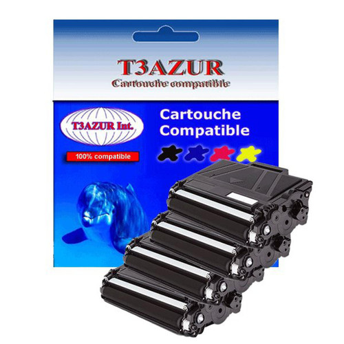 T3Azur - 4 Toners Laser compatibles pour Brother HL-L5200DW, HL-L6250DN, TN3480 - 8 000 pages - T3AZUR T3Azur  - Cartouche d'encre