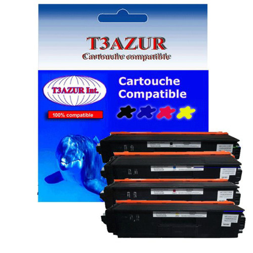 T3Azur - 4 Toners Laser compatibles pour Brother HL-L8250CDN, HL-L8350CDW (TN325/TN326/TN329)- T3AZUR T3Azur  - Brother hl l8250cdn