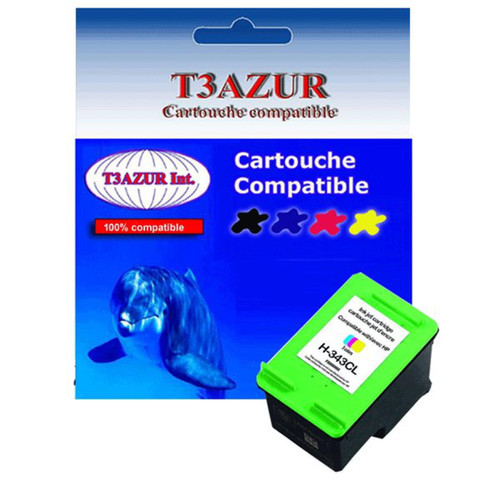 T3Azur - Cartouche compatible pour imprimante HP DeskJet 460, 460c, 460cb, 460wbt, 460wf (343) Noire   - T3AZUR T3Azur  - Imprimante hp deskjet