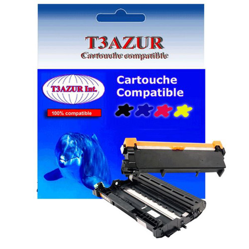 T3Azur - Kit Tambour+Toner compatibles pour Brother MFC L2720DW, MFC L2740DW  - T3AZUR T3Azur  - Brother mfc l2740dw