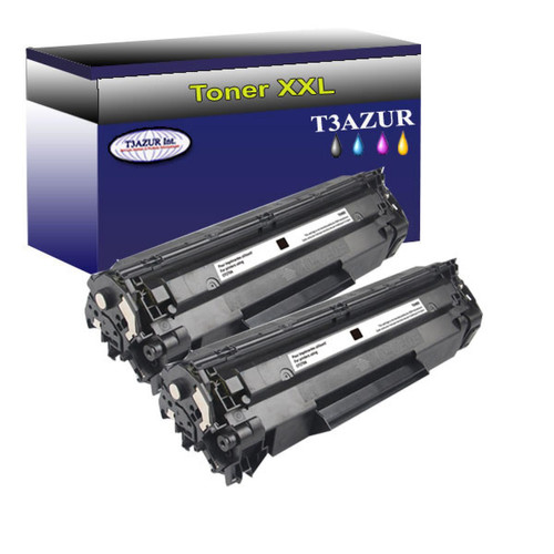 T3Azur - Lot de 2 Toners compatibles type T3AZUR pour HP CF279A (79A) T3Azur  - Cartouche d'encre