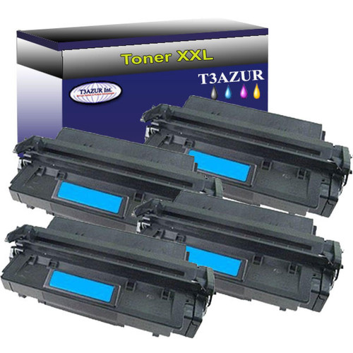 T3Azur - Lot de 4 Toners compatibles  pour imprimante  Canon LBP 1000  - T3AZUR T3Azur  - Cartouche, Toner et Papier