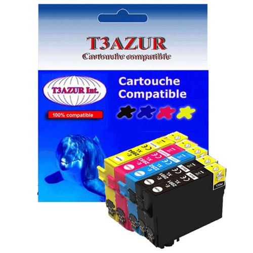 T3Azur - Lot de 5 cartouches d'encre compatibles Epson XP-235, XP-245, XP-247 - T3AZUR T3Azur  - Epson xp 235