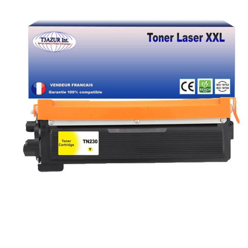 T3Azur - Toner Brother compatible HL-3070, HL-3070CW, TN-230 Jaune - T3AZUR T3Azur  - Cartouche, Toner et Papier