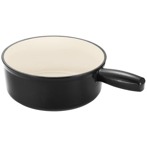 Appareil à fondue Table And Cook Poêlon savoyard en fonte émaillée 20cm noir - 404089 - TABLEANDCOOK