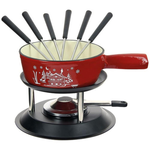 Table And Cook - Chalet rouge*serv.fondue savoyard 22cm*h*n - 404091 - TABLEANDCOOK Table And Cook   - Table And Cook